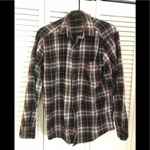 Wolverines Black and Red Plaid Flannel